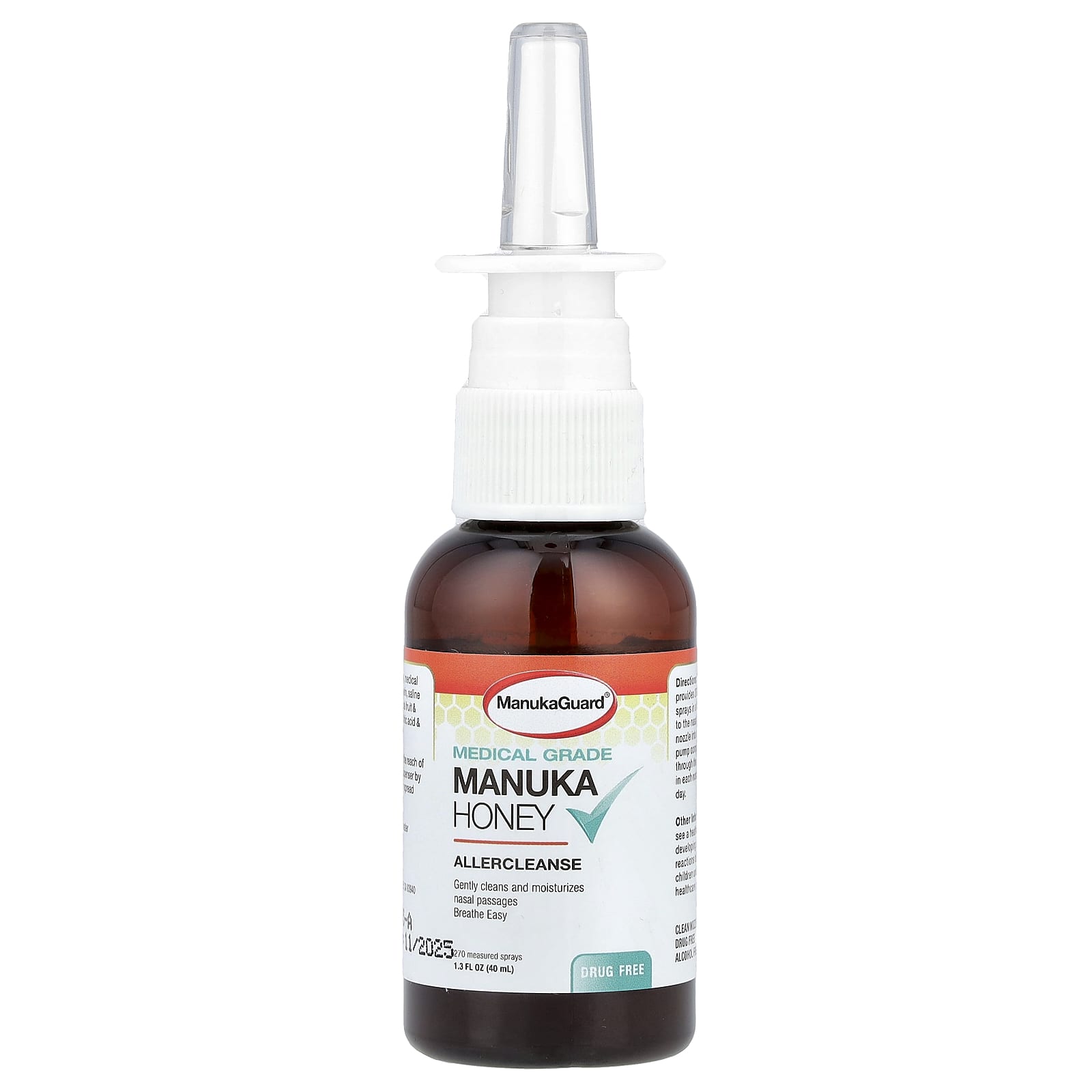 ManukaGuard, Medical Grade Manuka, Deep Allercleanse Nasal Spray, 1.35 fl oz ( 40 ml) - Image 1