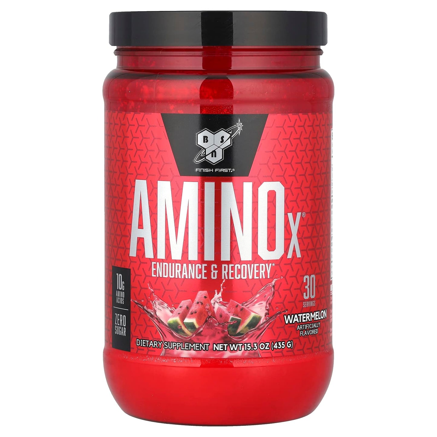 BSN AminoX Endurance & Recovery Watermelon, 10g BCAA, Zero Sugar, 435g - Image 1