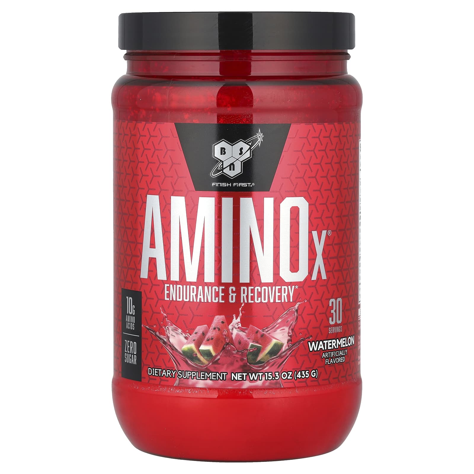 BSN AminoX Endurance & Recovery Watermelon, 10g BCAA, Zero Sugar, 435g - Image 1