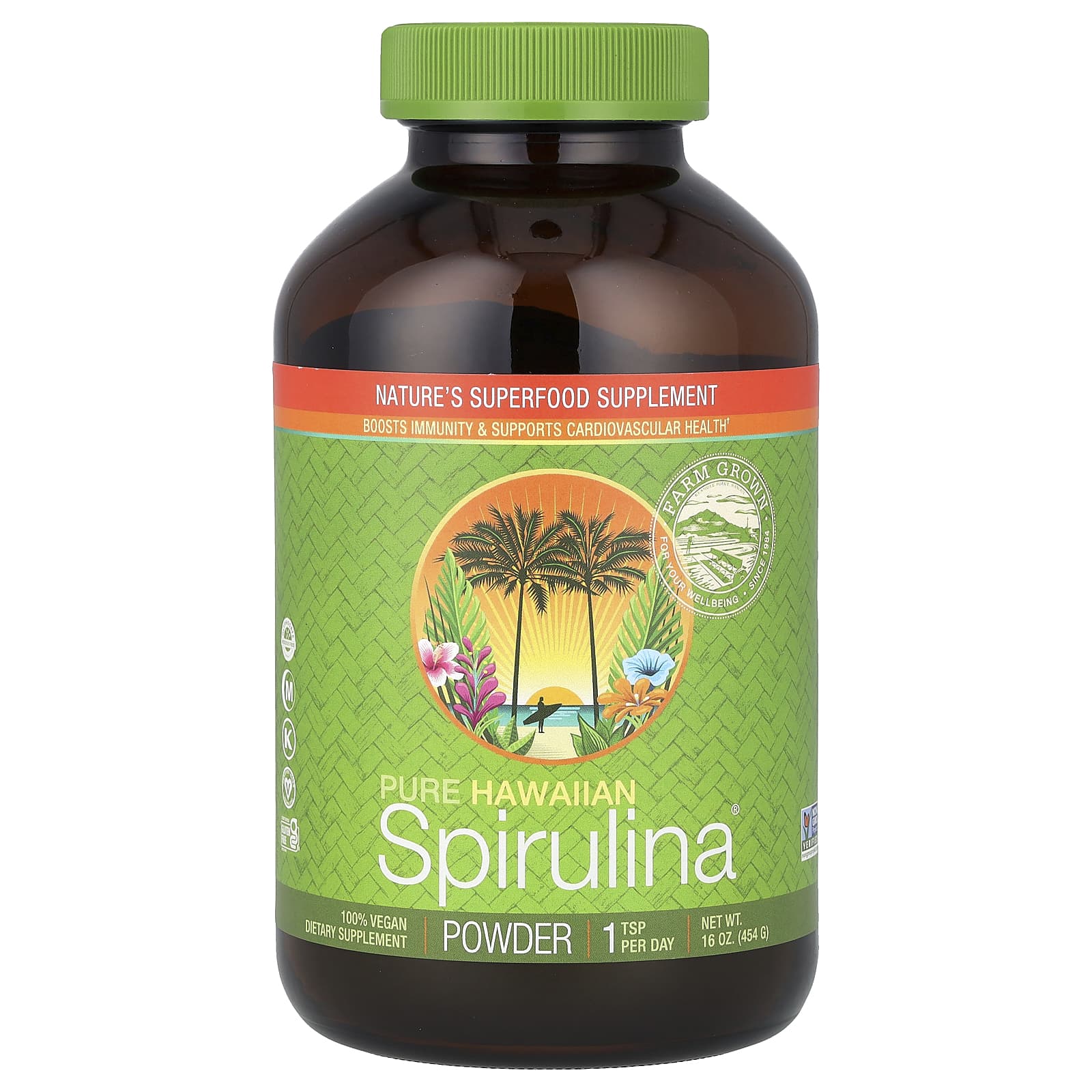 Nutrex Hawaii, Pure Hawaiian Spirulina, Powder, 16 oz (454 g) - Image 1