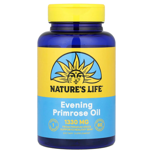 Nature's Life, Evening Primrose Oil, 1,300 mg, 60 Softgels - Image 1