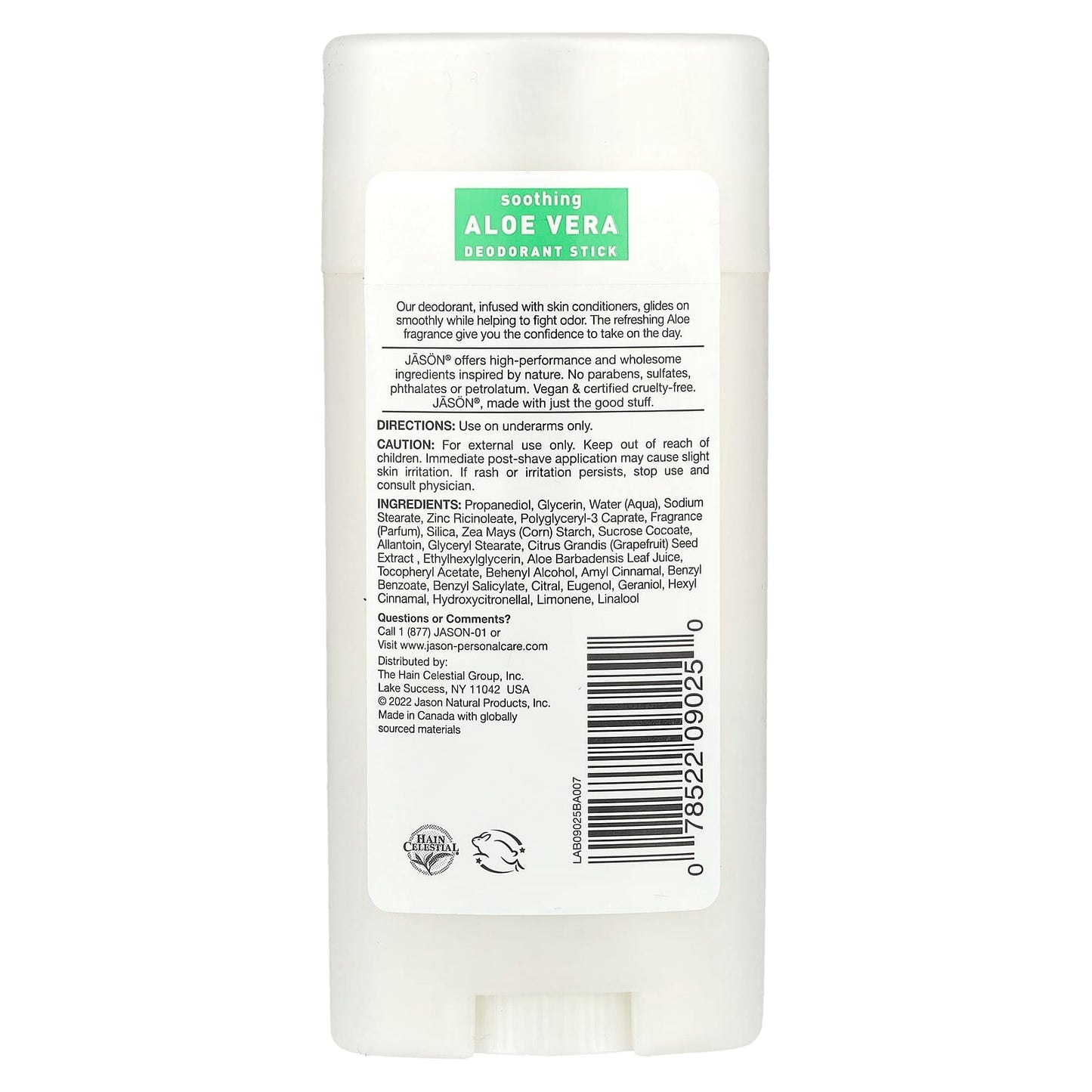 Jason Natural Aluminum-Free Deodorant with Soothing Aloe Vera, 2.5 oz - Image 2