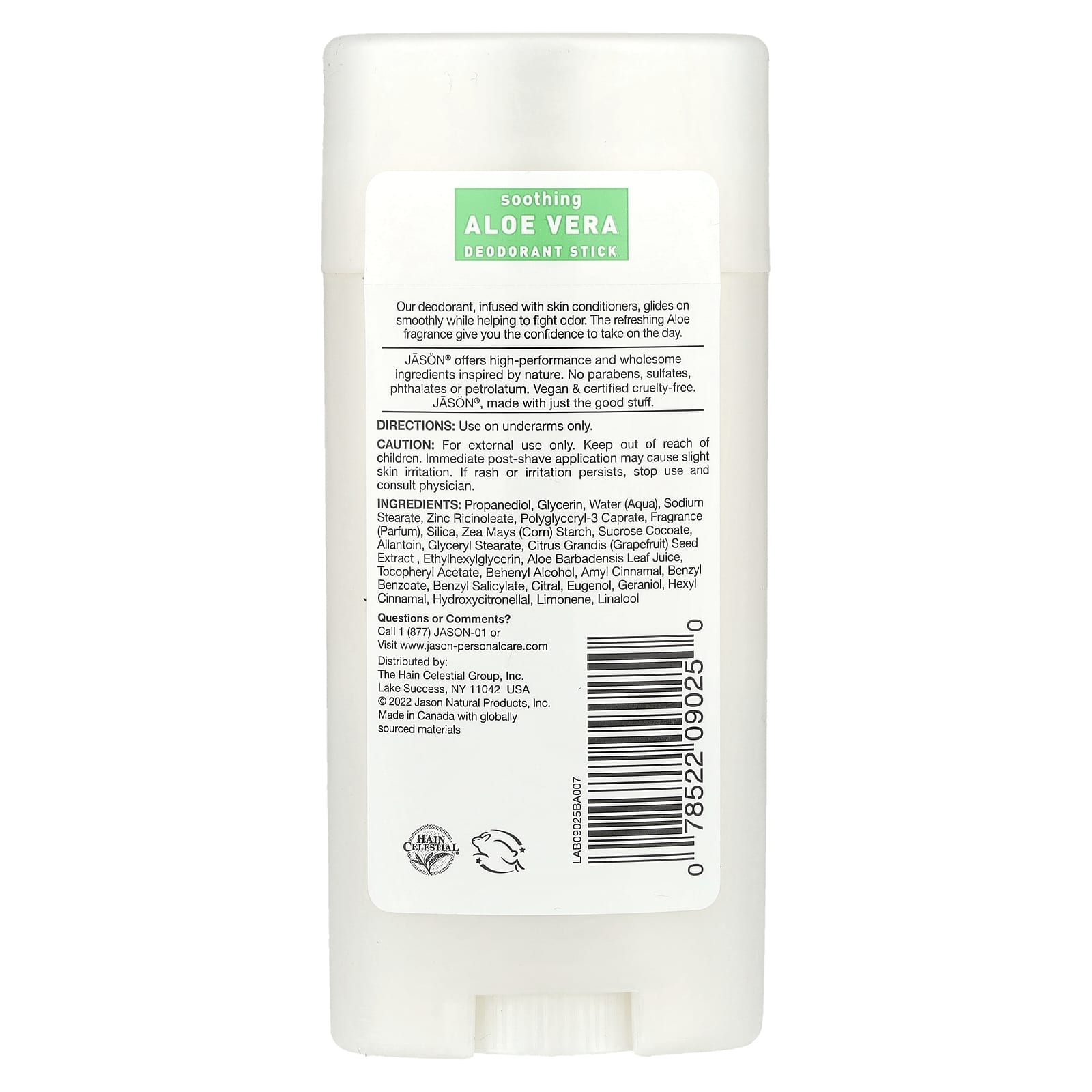 Jason Natural Aluminum-Free Deodorant with Soothing Aloe Vera, 2.5 oz - Image 2