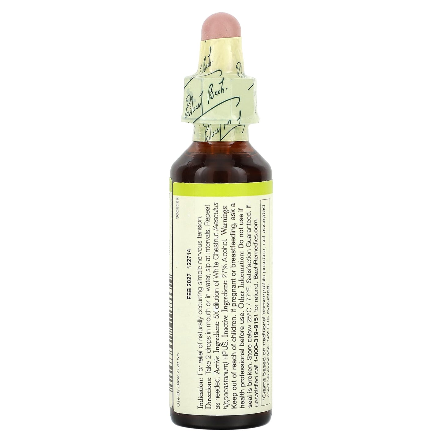 Find Peace of Mind with Bach's White Chestnut Flower Remedy, 0.7 fl oz - Image 2