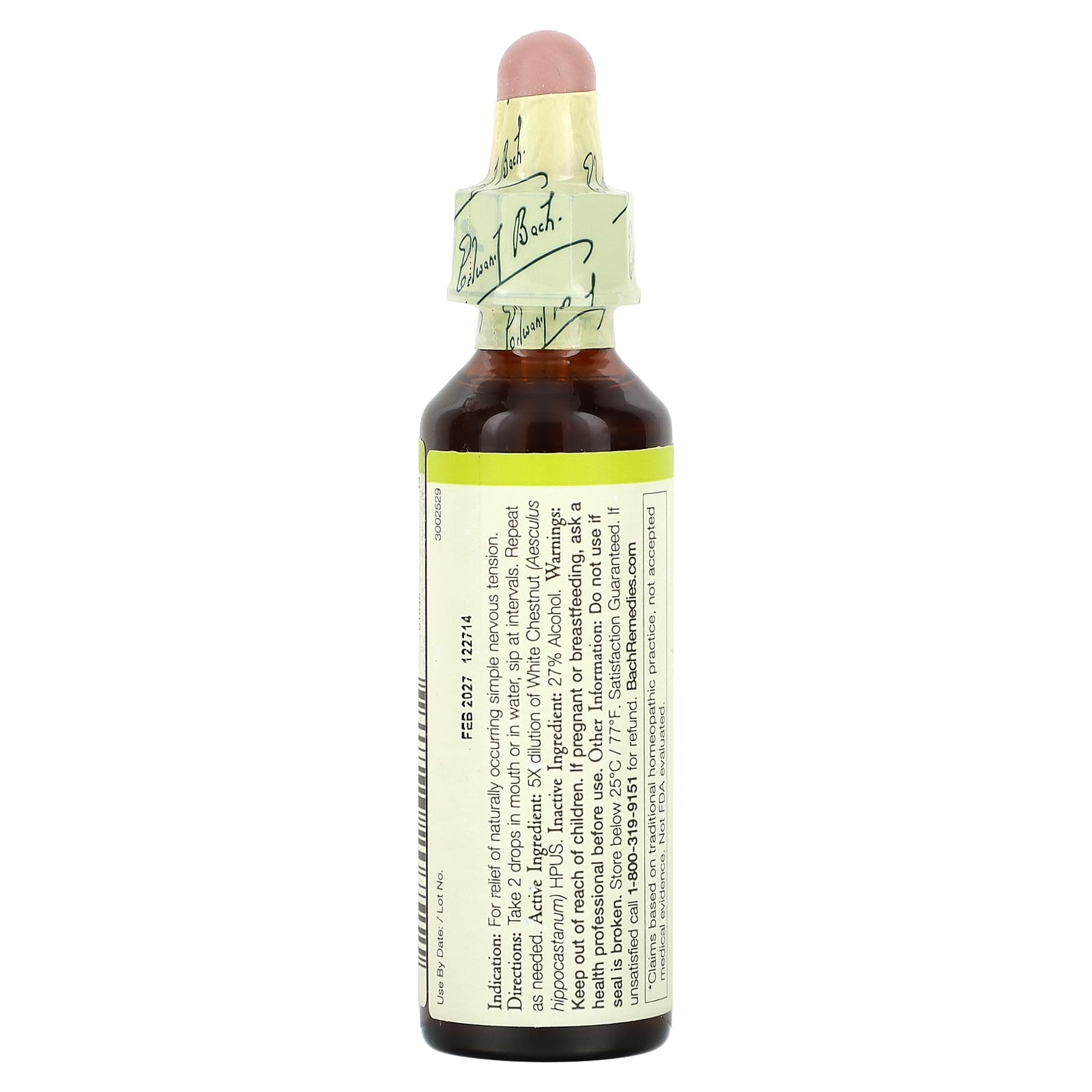 Find Peace of Mind with Bach's White Chestnut Flower Remedy, 0.7 fl oz - Image 2
