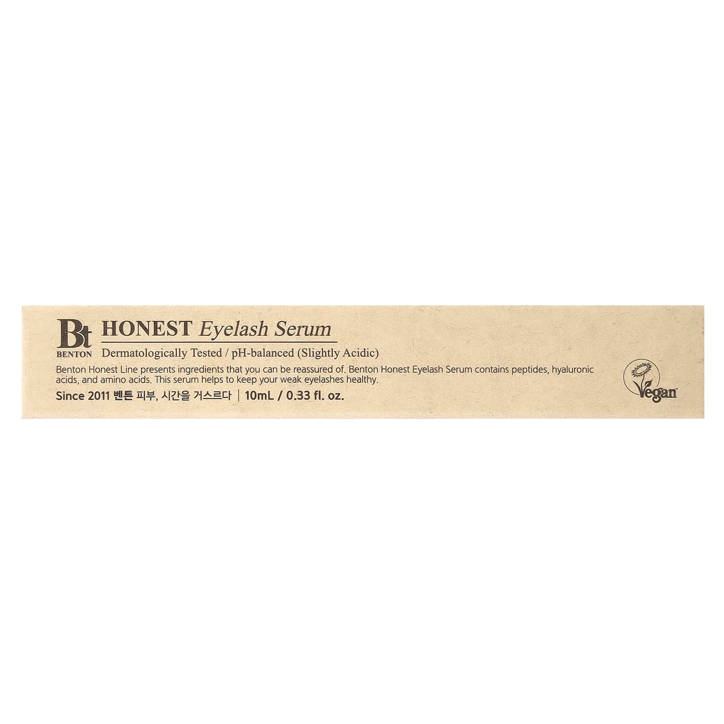 Benton Honest Eyelash Serum for Longer, Healthier Lashes (0.33 fl oz, 10 ml) - Image 2