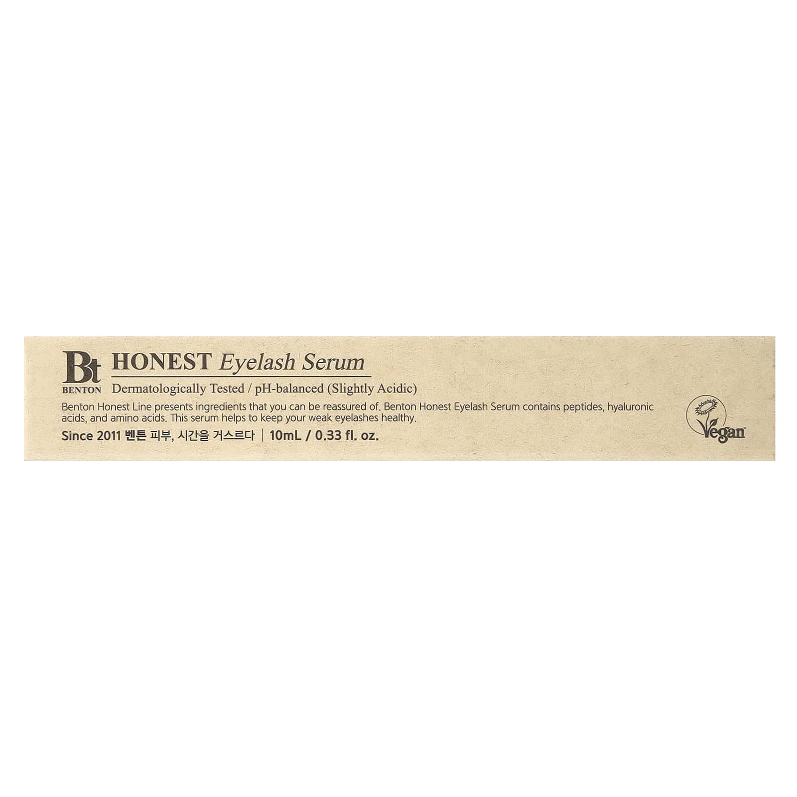 Benton Honest Eyelash Serum for Longer, Healthier Lashes (0.33 fl oz, 10 ml) - Image 2