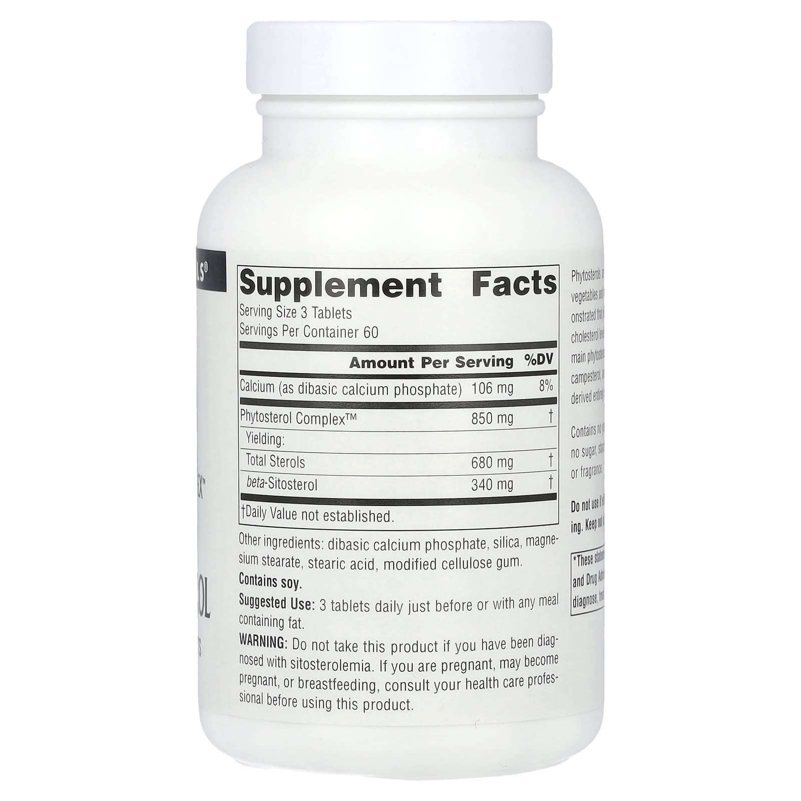 Source Naturals, Phytosterol Complex With Beta-Sitosterol, 340 mg, 180 Tablets (113 mg per Tablet)