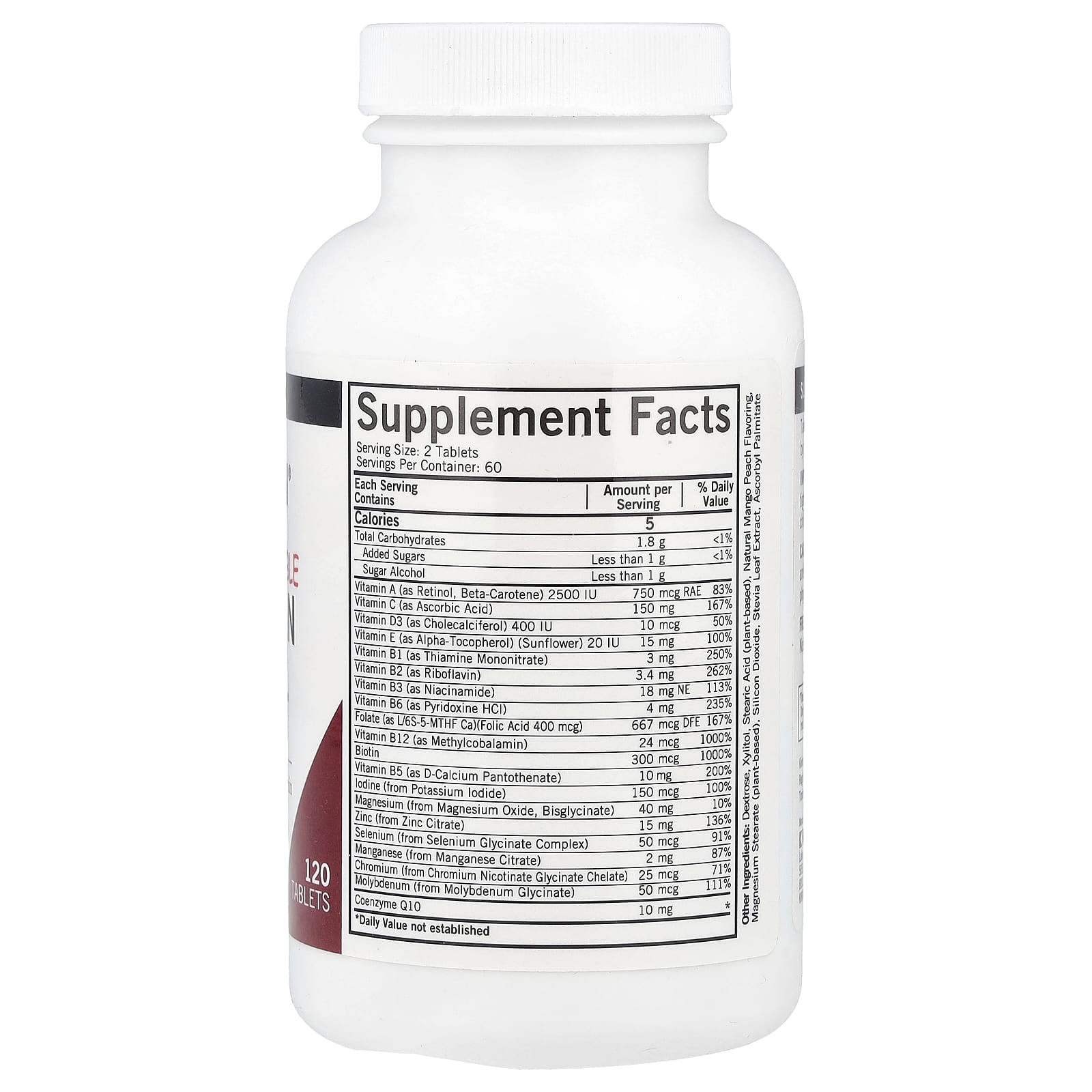 Kirkman Labs, Children's Chewable Multivitamin & Mineral with 5-MTHF, 120 Tablets - Image 2