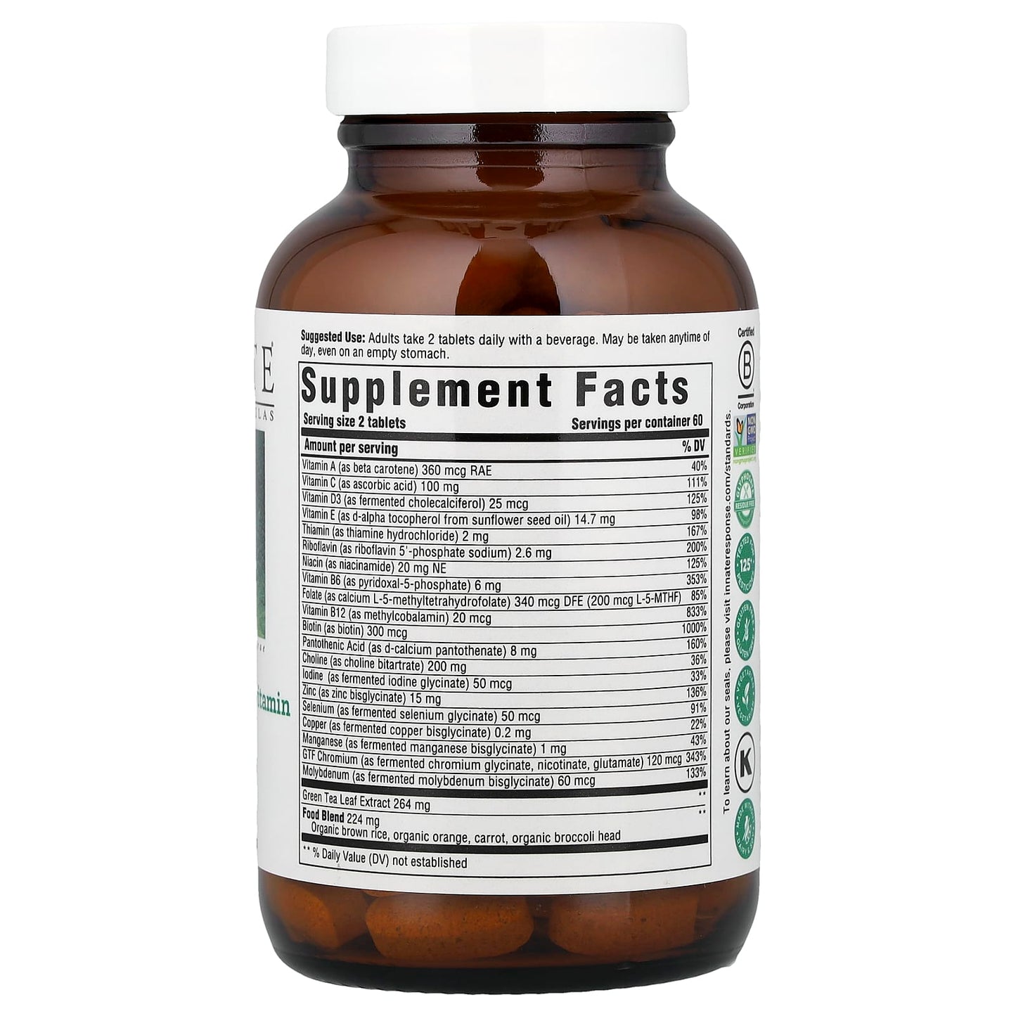 Women's 55+ Multivitamin by Innate Response Formulas, 120 Tablets - Image 2