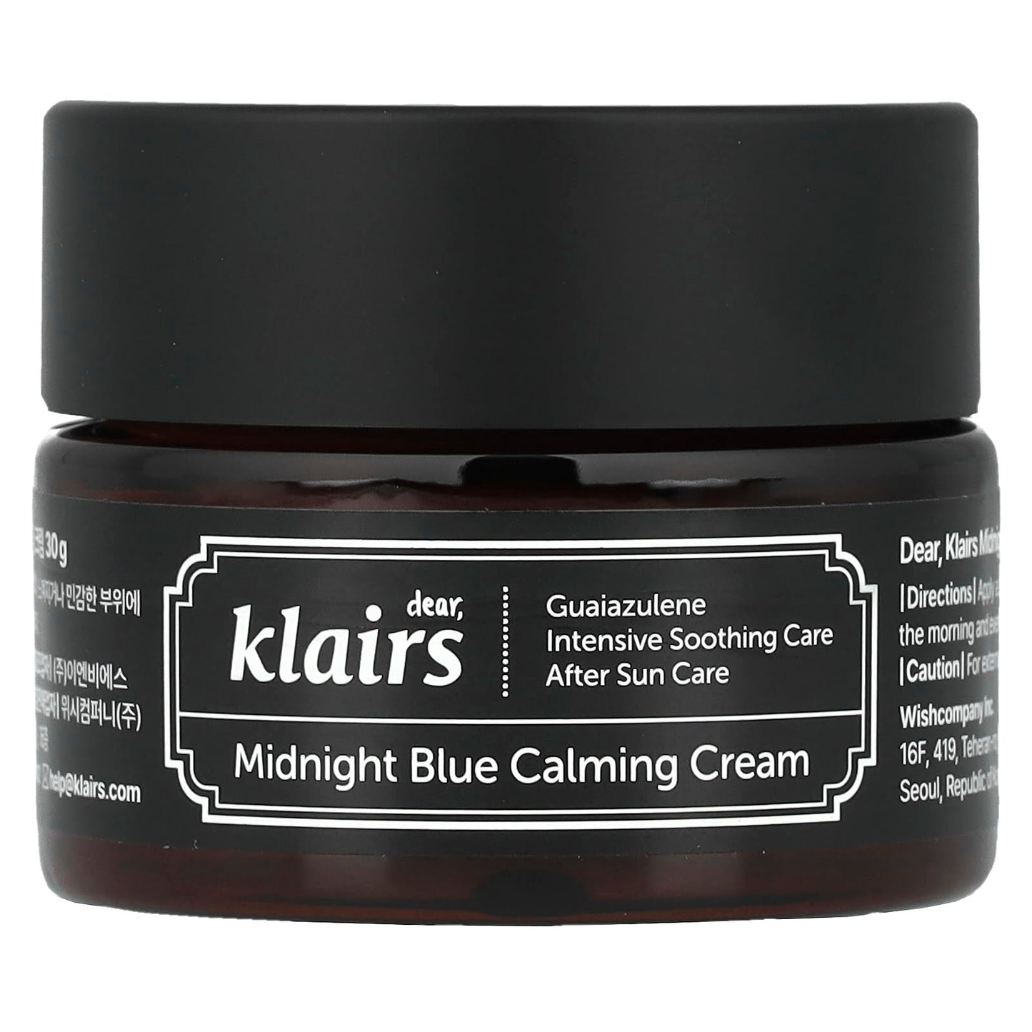 Midnight Blue Calming Cream by Dear, Klairs - Soothe Sensitive Skin - Image 1