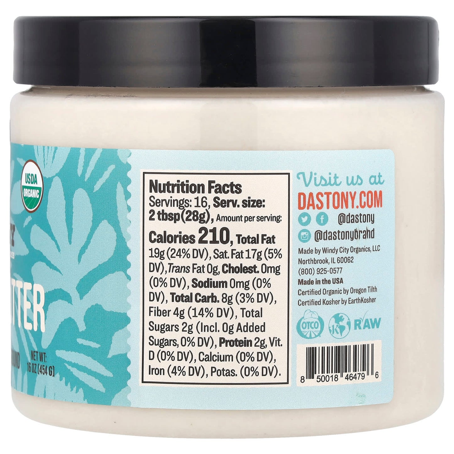 Ultra Smooth USDA Organic Coconut Butter by Dastony - 16 oz - Image 2
