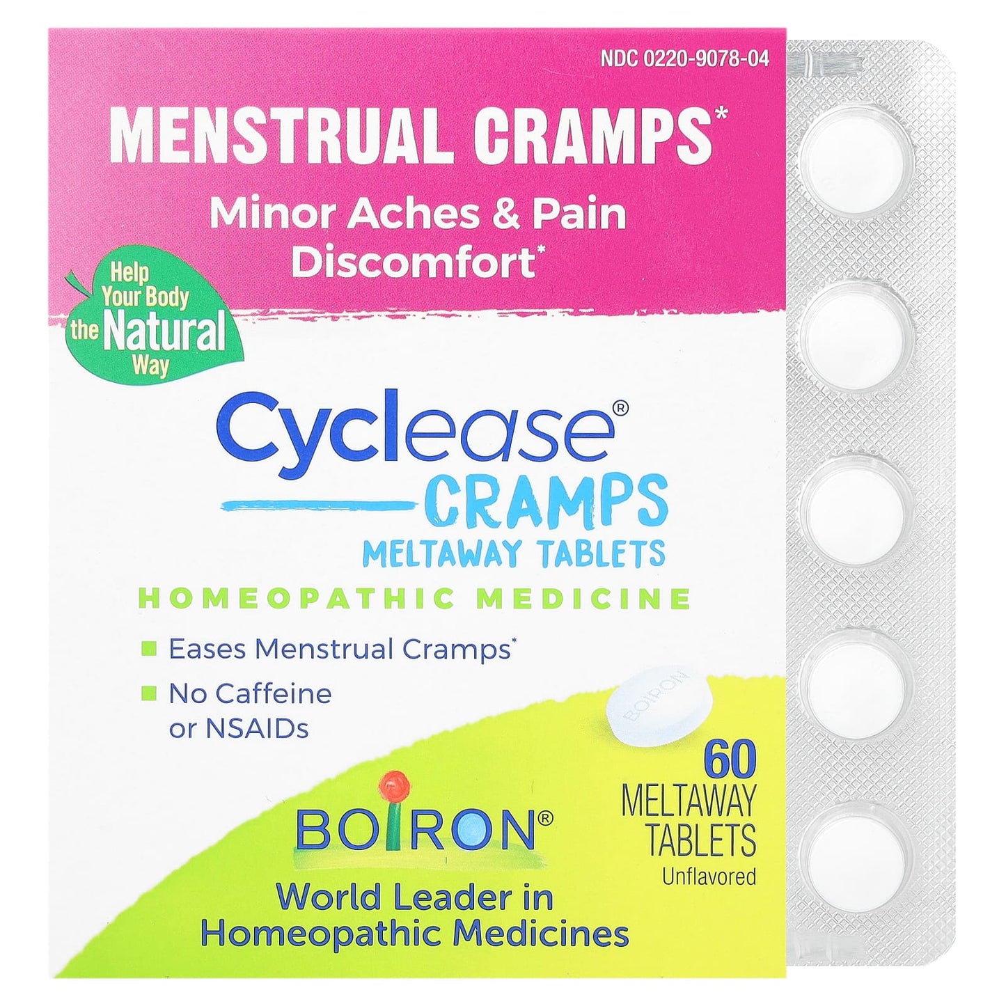 Relieve Menstrual Cramps Naturally with Boiron Cyclease Meltaway Tablets - Image 1