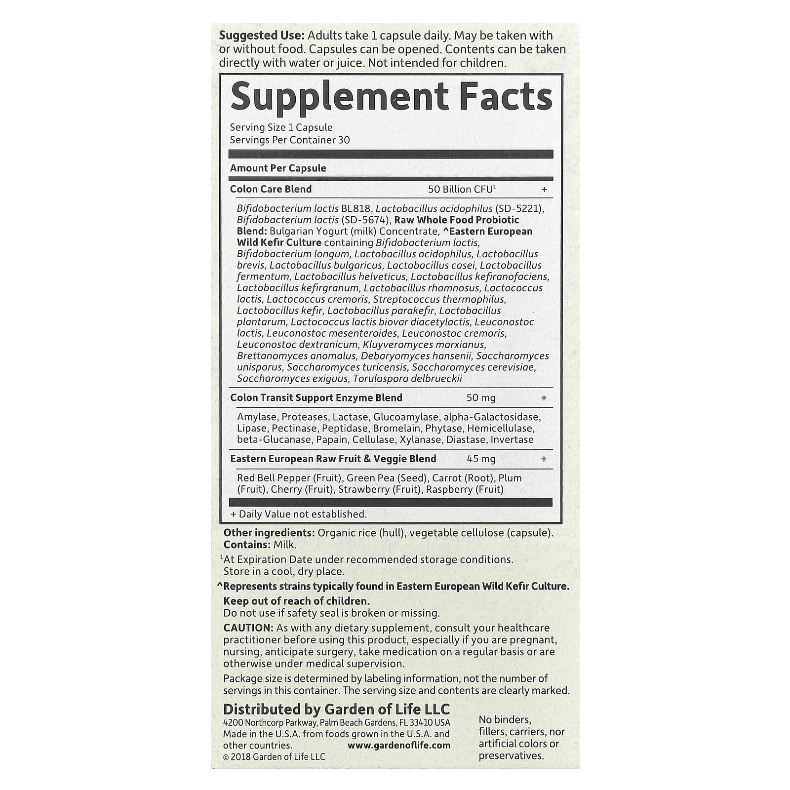 Boost Gut Health with Garden of Life RAW Probiotics Colon Care - Image 2