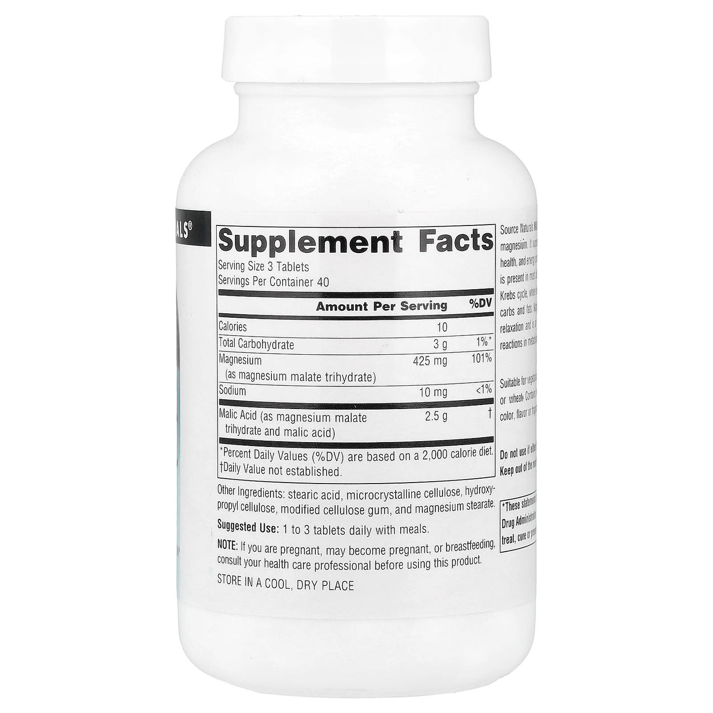 Source Naturals, Malic Acid, 120 Tablets - Image 2