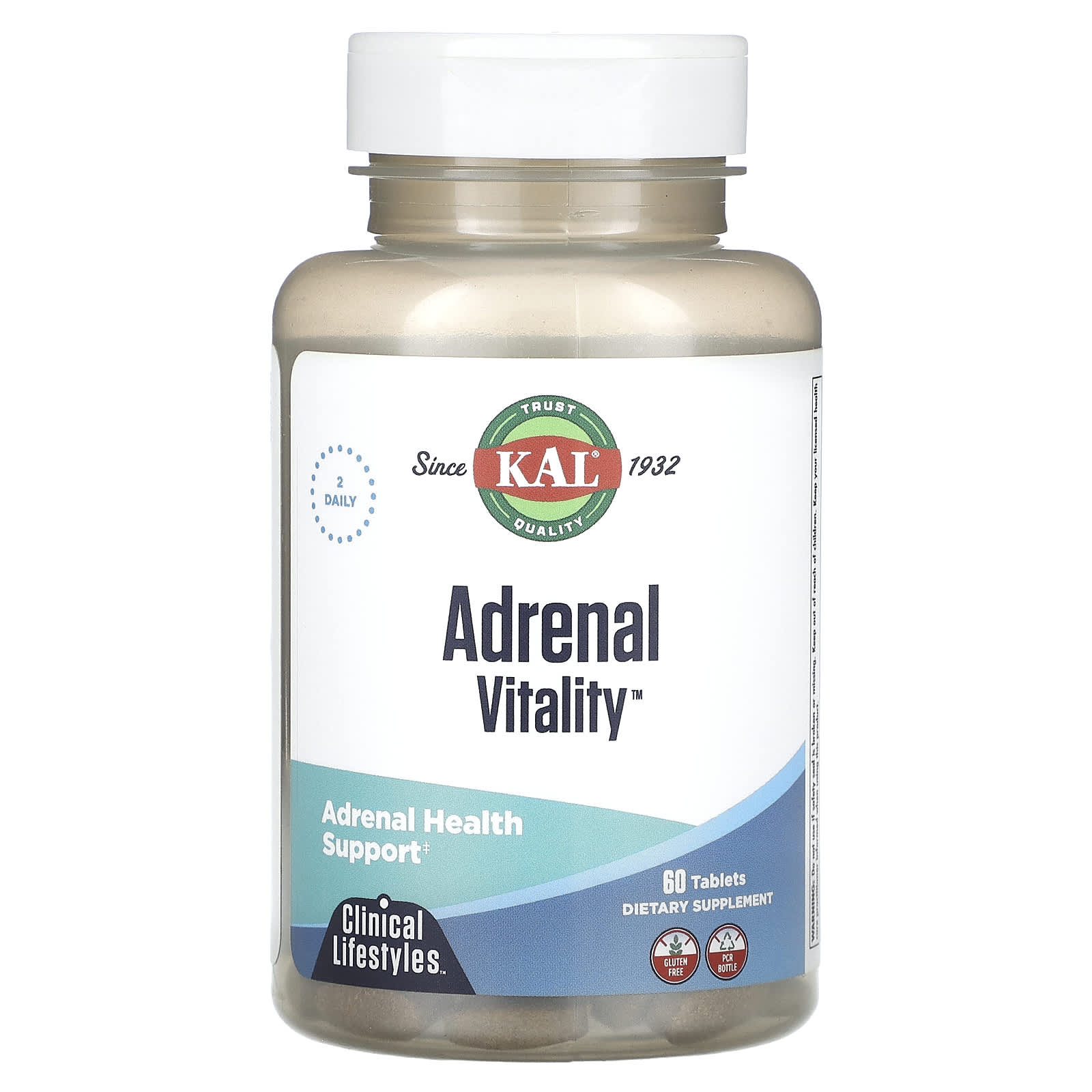 KAL, Adrenal Vitality, 60 Tablets - Image 1