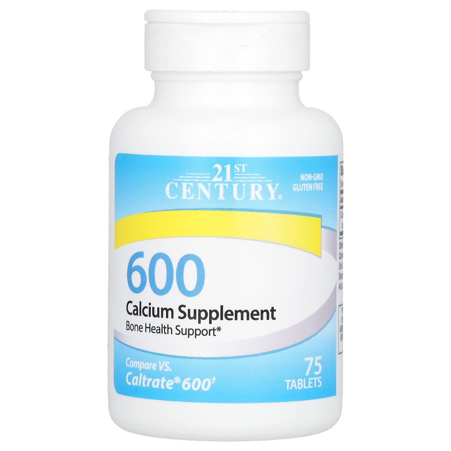 21st Century Calcium Supplement 600mg (75 Tablets) - Image 1