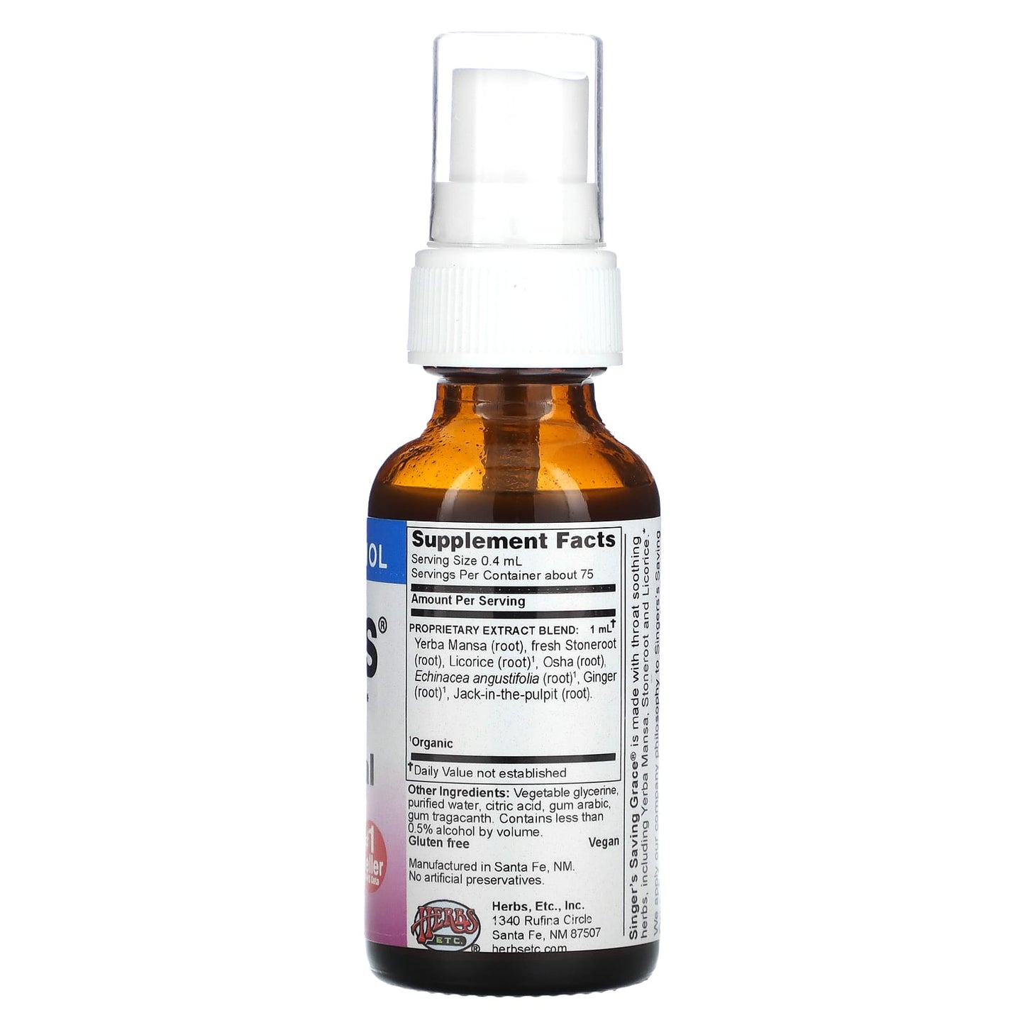 Throat Soothing Spray for Singers, Non-Alcoholic, Gluten-Free - Image 2