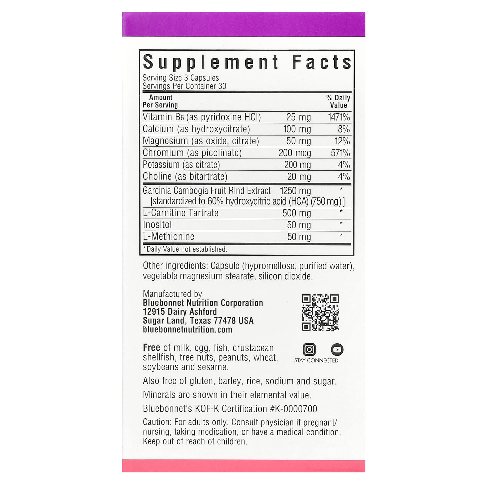 Bluebonnet Skinny Garcinia Garcinia Cambogia Weight Loss Supplement - Image 2