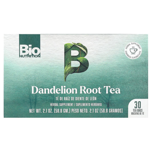 Caffeine-Free Dandelion Root Tea by Bio Nutrition - 30 Tea Bags - Image 1