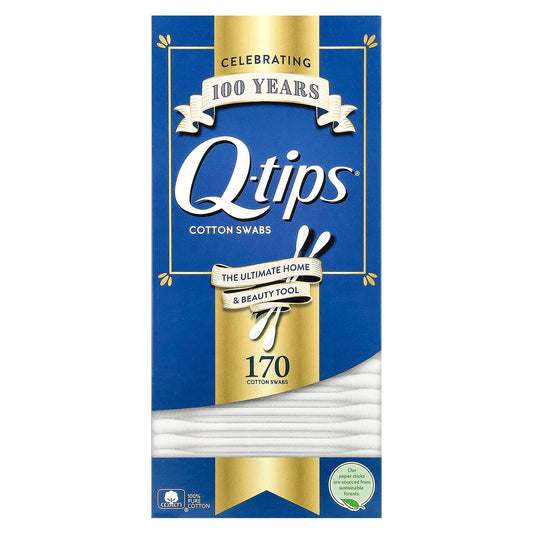 Q-tips, Cotton Swabs, 170 Swabs - Image 1