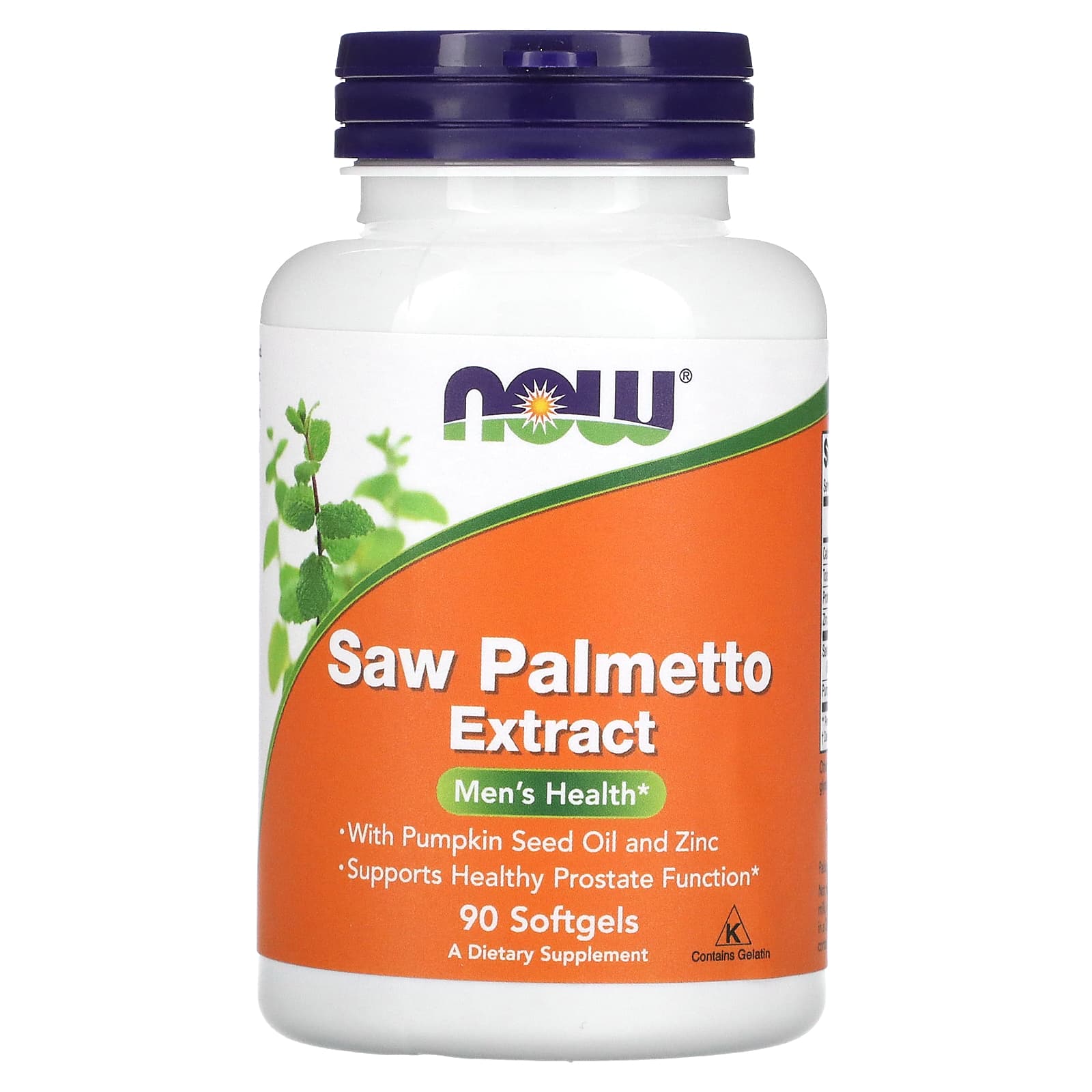 NOW Foods, Saw Palmetto Extract,  , 90 Softgels - Image 1