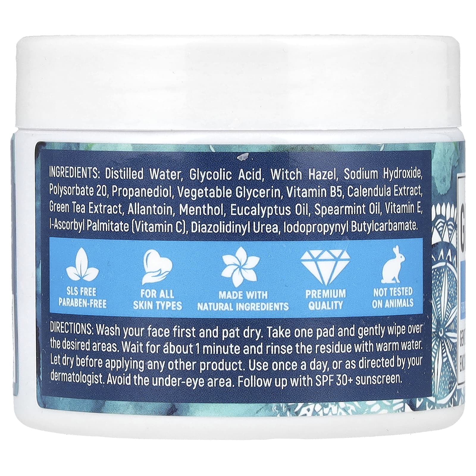 MaryAnn Organics, Glycolic Acid Exfoliating Pads, 50 Pads - Image 2