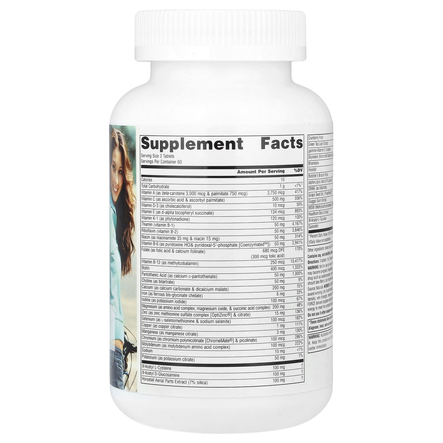 Source Naturals, Women's Life Force® Multiple, 180 Tablets - Image 2