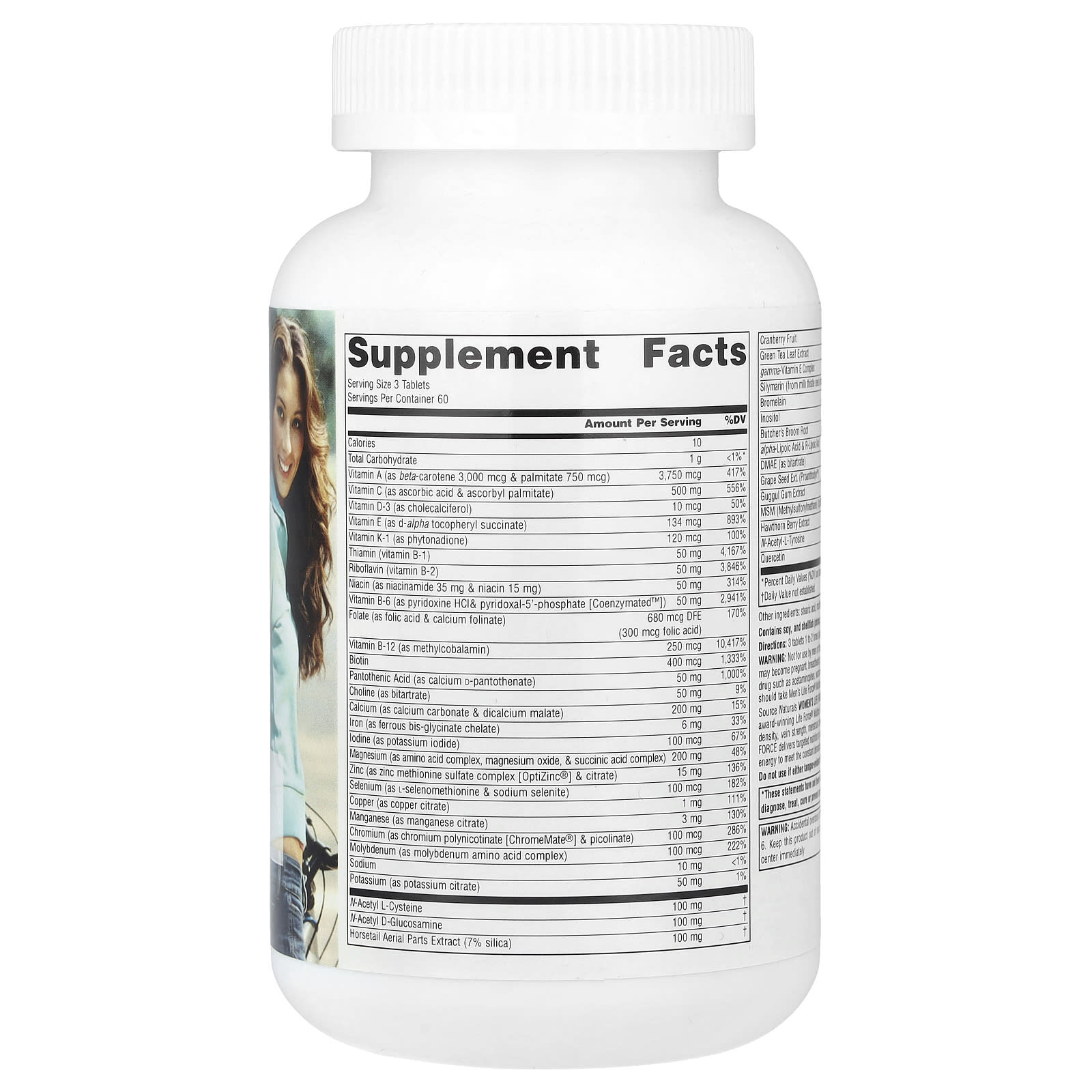 Source Naturals, Women's Life Force® Multiple, 180 Tablets - Image 2