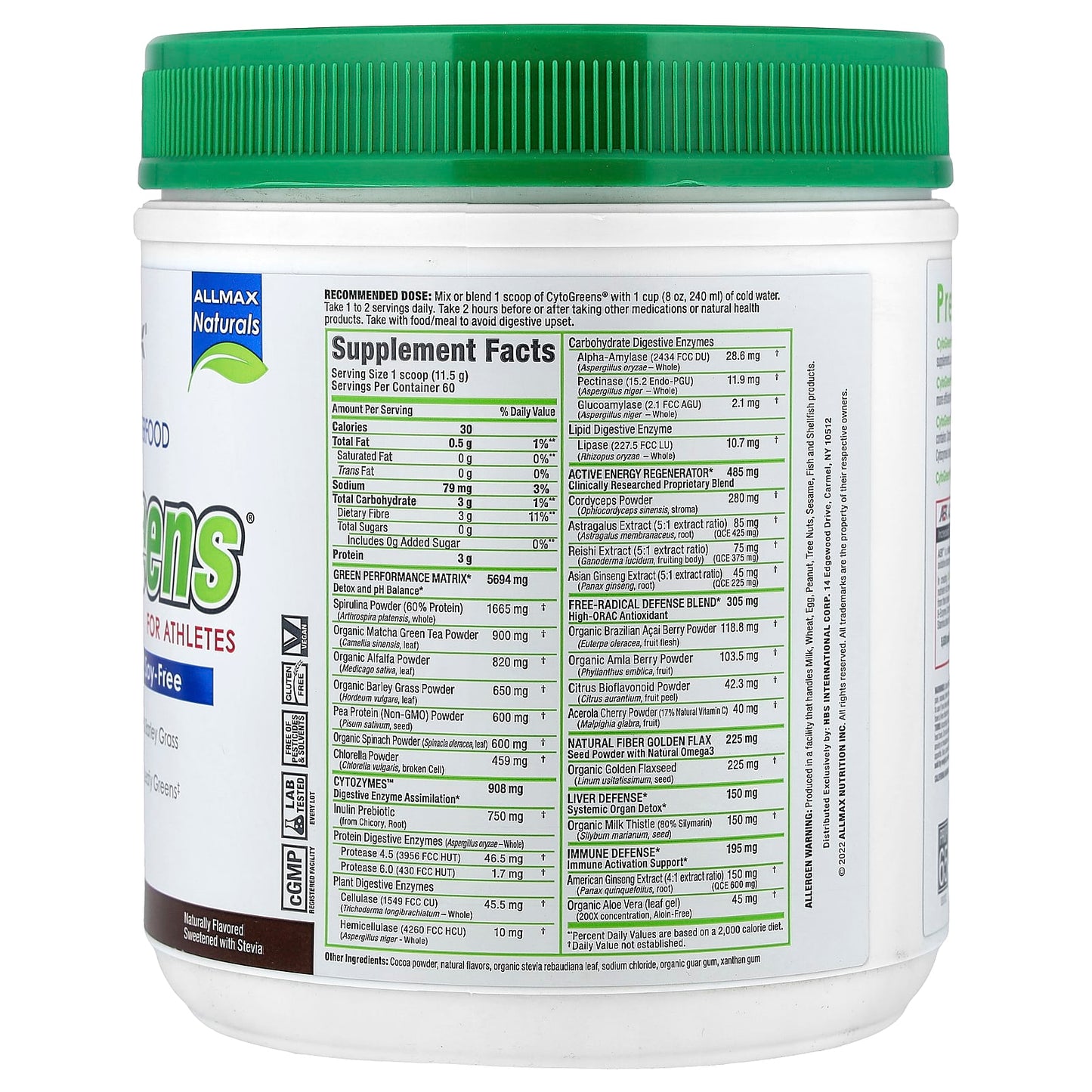 ALLMAX CytoGreens - Premium Green Superfood for Athletes - Image 2