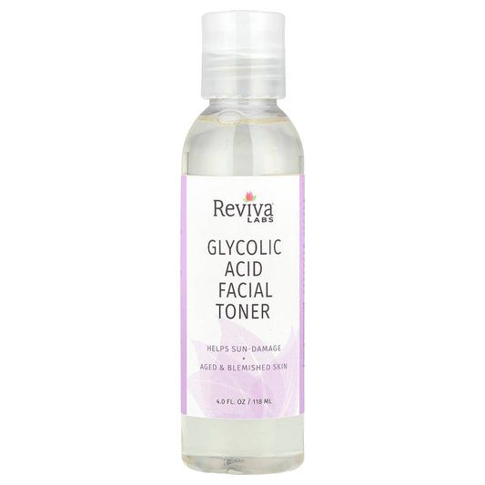 Reviva Labs, Glycolic Acid Facial Toner, 4 fl oz (118 ml) - Image 1