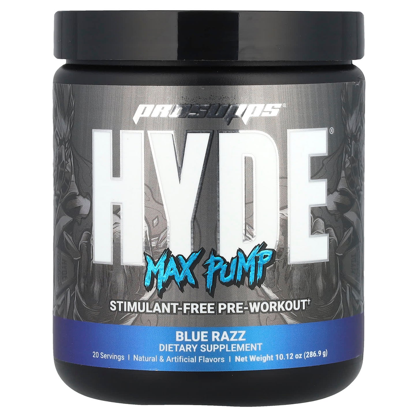 ProSupps, Hyde®, Max Pump, Pre-Workout, Blue Razz, 10.12 oz (286.9 g) - Image 1