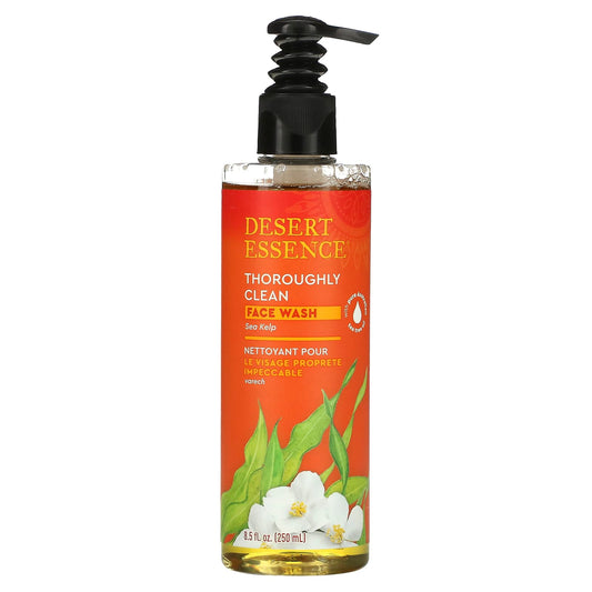 Thoroughly Clean Face Wash with Sea Kelp | Desert Essence | Cruelty Free - Image 1