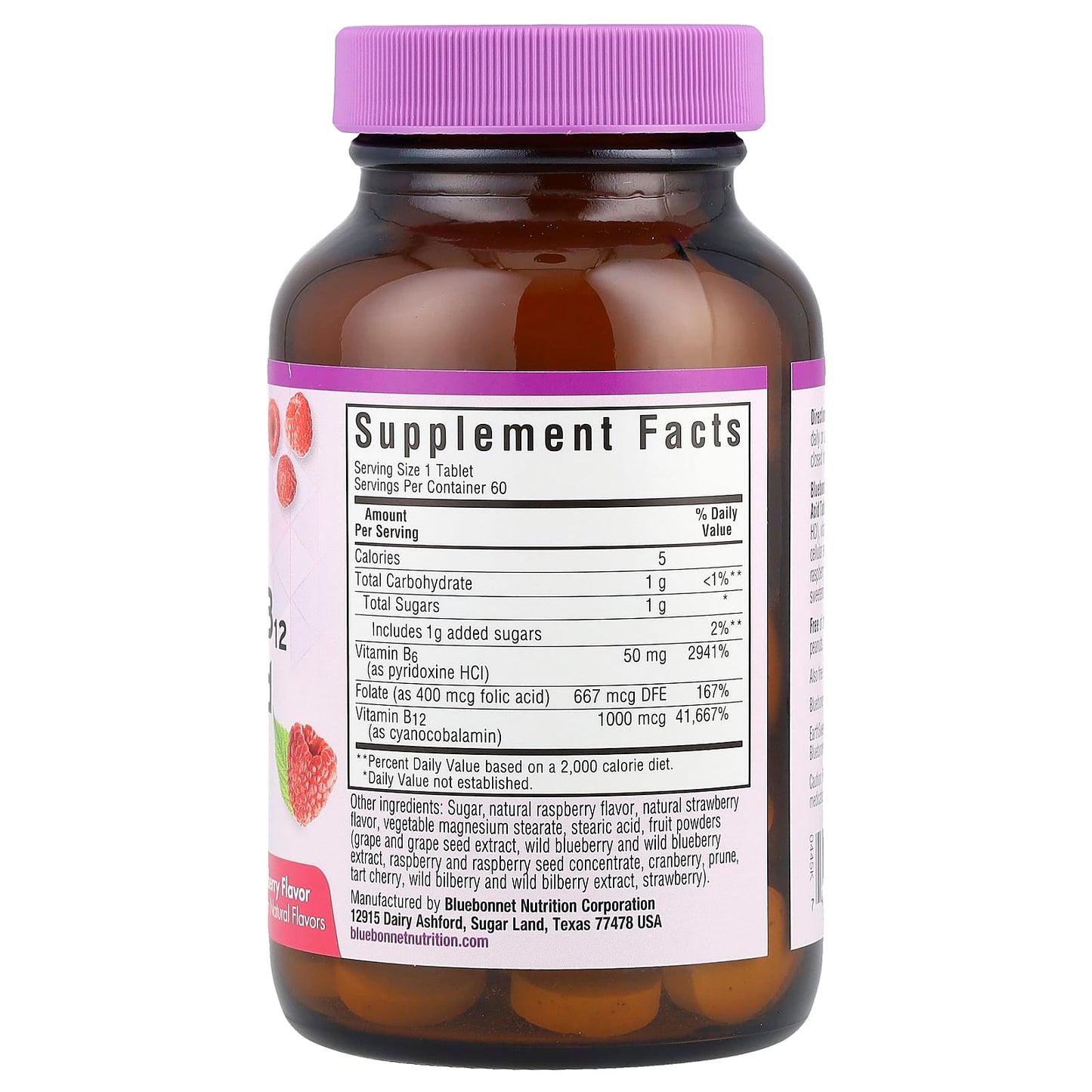 Bluebonnet Nutrition Earth Sweet Chewables - Vitamin B6 B12 & Folic Acid Supplements - Image 2