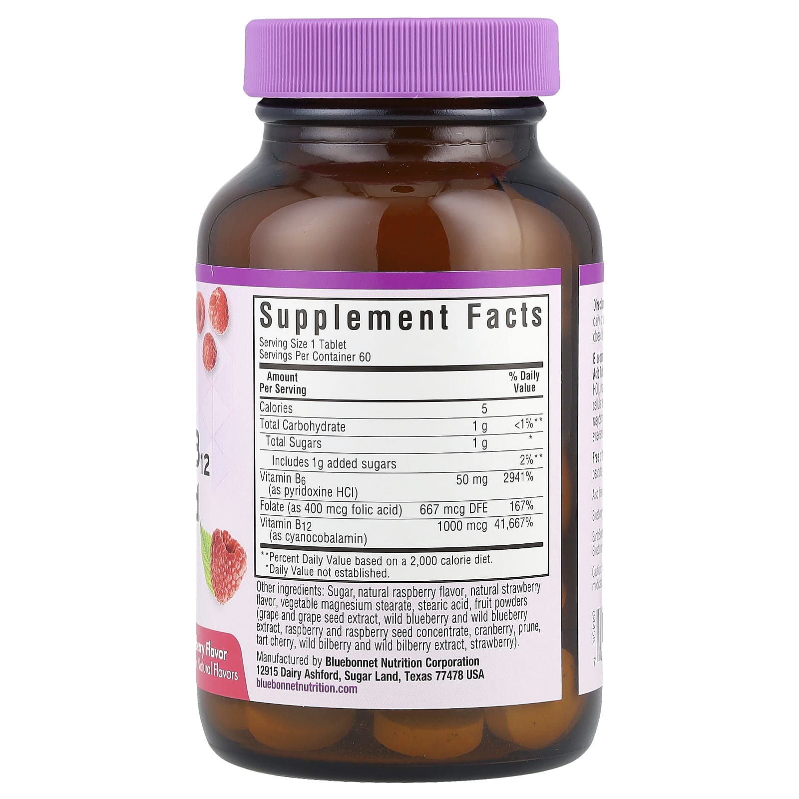 Bluebonnet Nutrition Earth Sweet Chewables - Vitamin B6 B12 & Folic Acid Supplements - Image 2