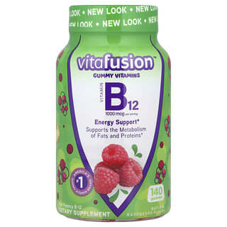 Boost Energy with VitaFusion B12 Gummy Vitamins - Raspberry Flavor
