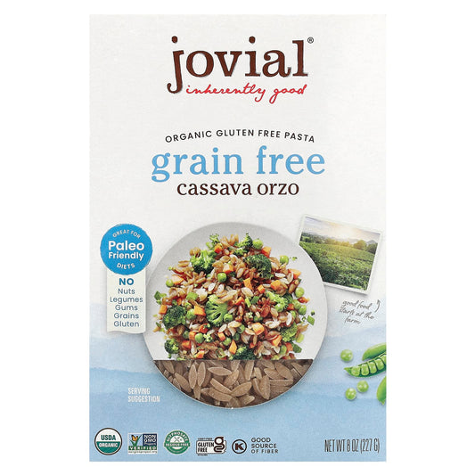 Grain-Free Cassava Orzo Pasta by Jovial - Organic, Gluten-Free - Image 1