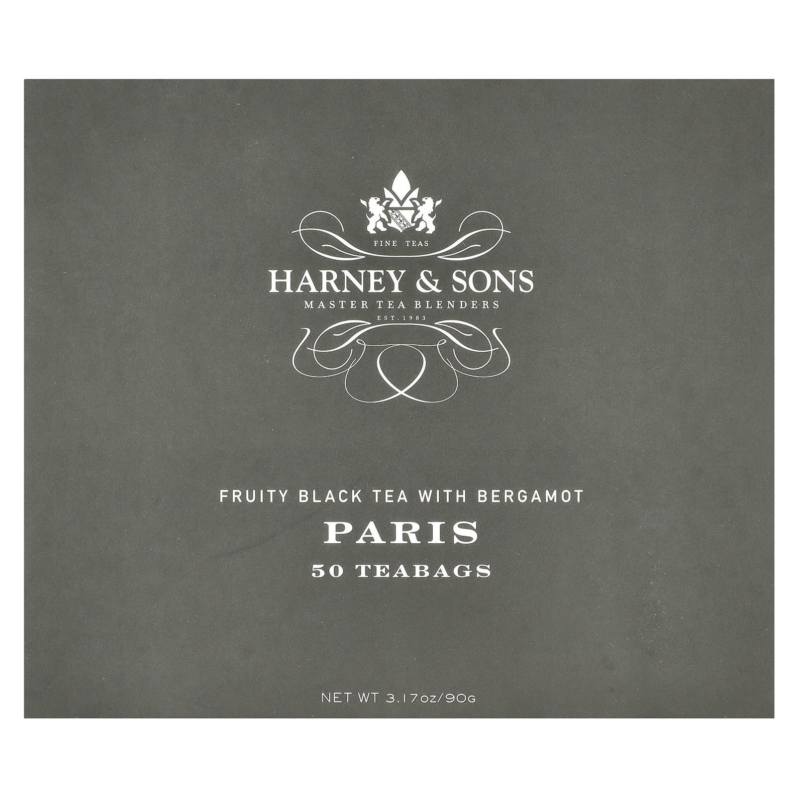 Harney & Sons Fruity Black Tea with Bergamot, 50 Tea Bags, 3.17 oz (90g) - Image 1