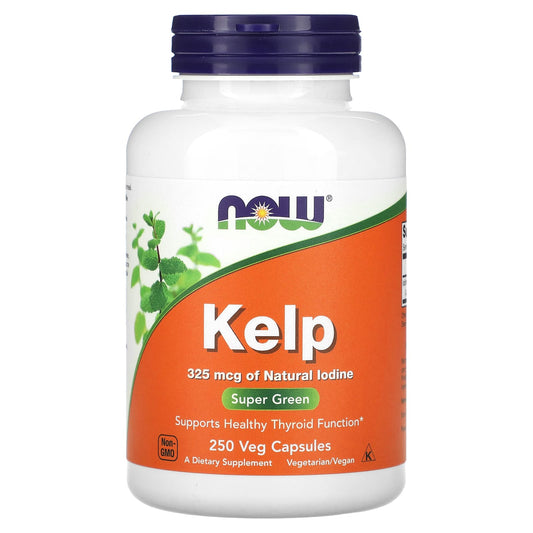 NOW Foods, Kelp, 325 mcg, 250 Veg Capsules - Image 1
