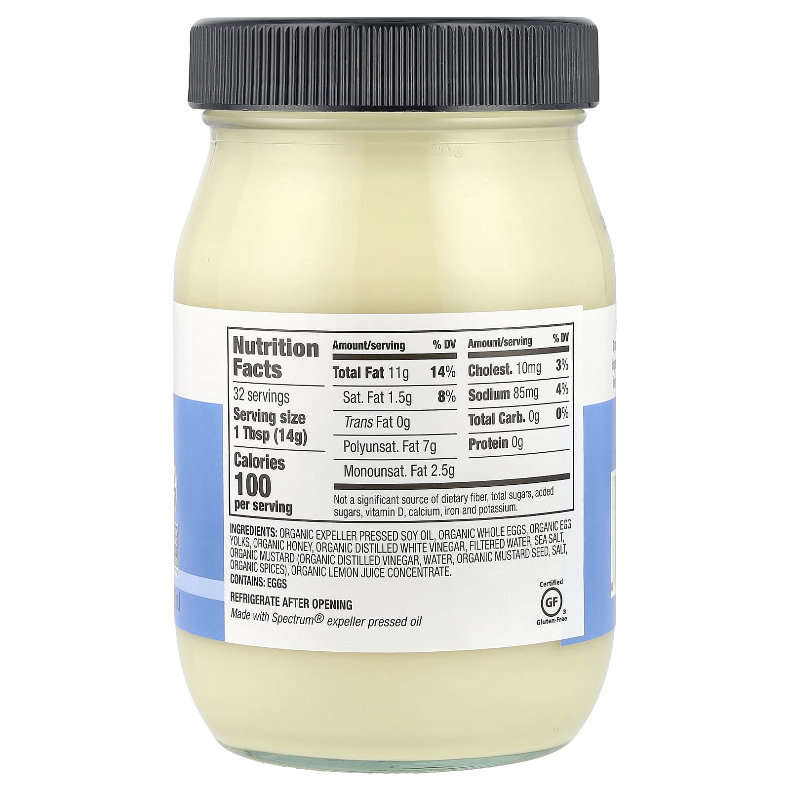 Spectrum Culinary, Organic Mayonnaise, 16 fl oz (473 ml) - Image 2