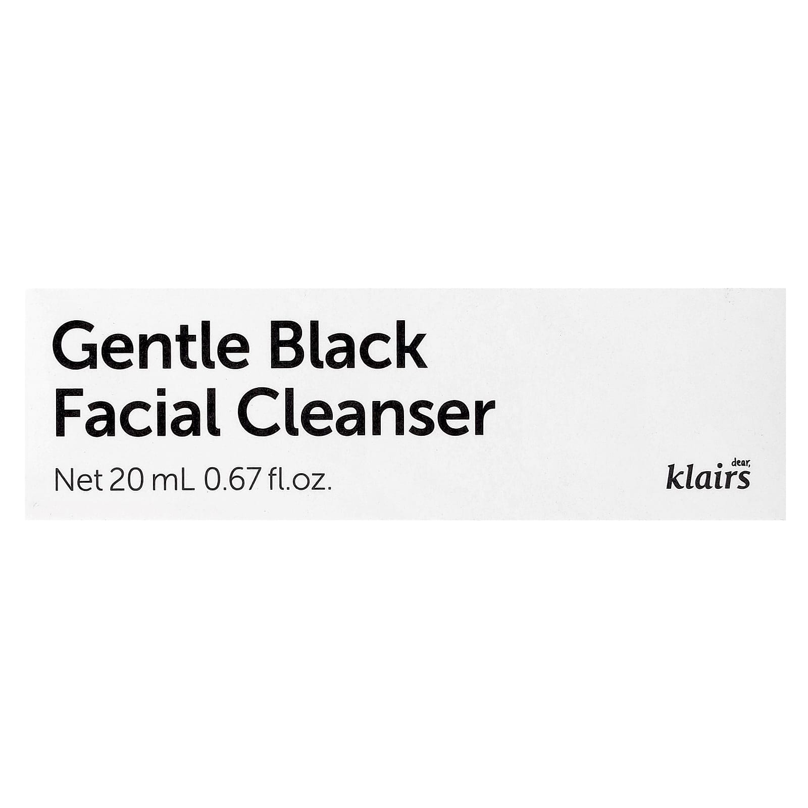 Gentle Black Facial Cleanser by Dear, Klairs - pH Balanced & Vegan Friendly - Image 2