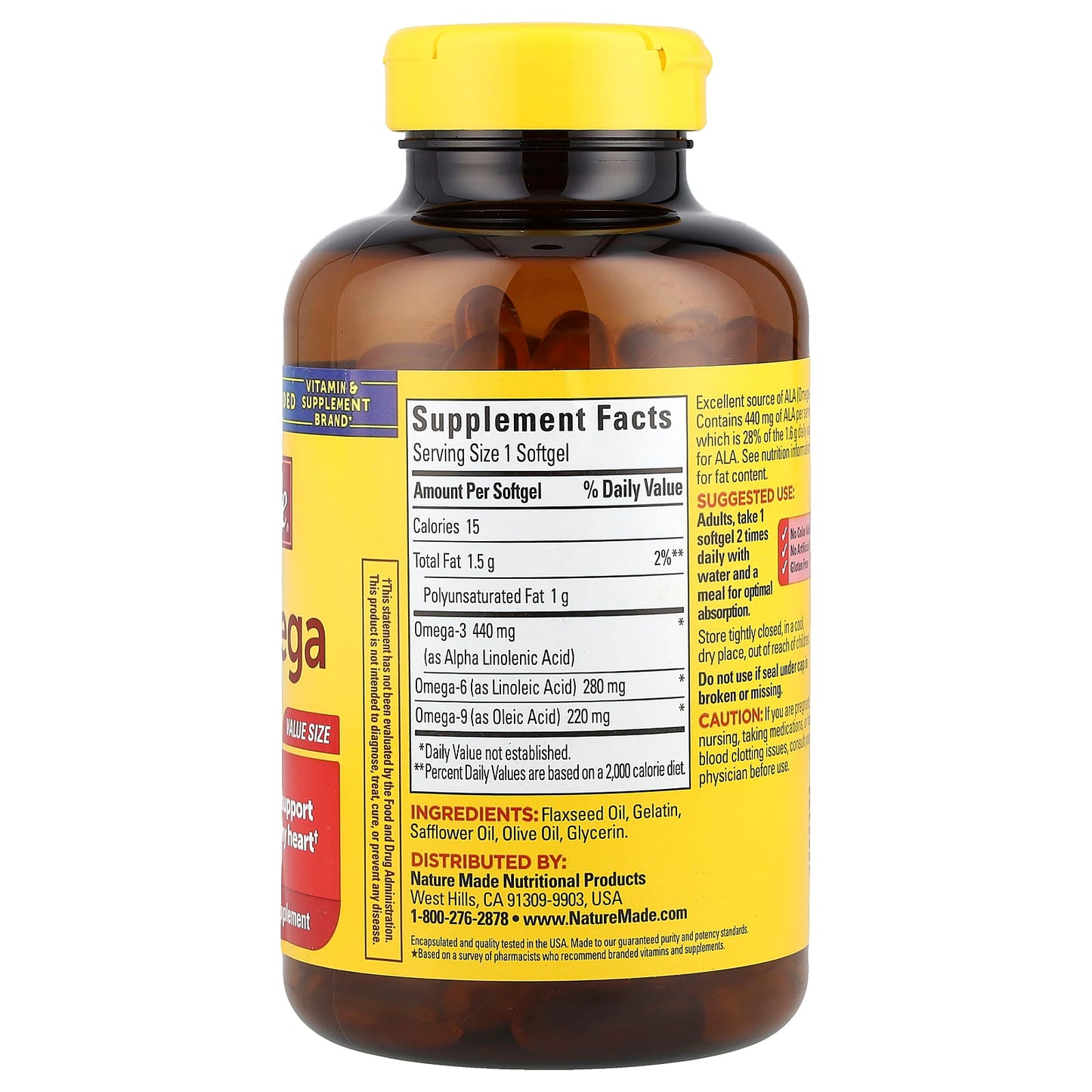 Nature Made, Triple Omega, 150 Softgels - Image 2