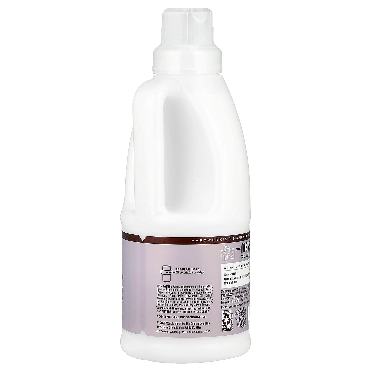 Mrs. Meyers Clean Day, Fabric Softener, Lavender, 32 fl oz (946 ml) - Image 2