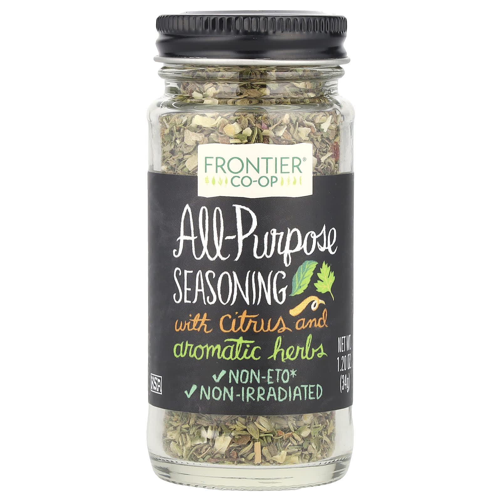Frontier Co-op All-Purpose Seasoning with Citrus & Herbs, 1.2 oz - Image 1