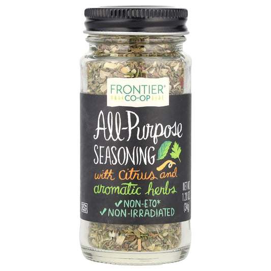 Frontier Co-op All-Purpose Seasoning with Citrus & Herbs, 1.2 oz - Image 1