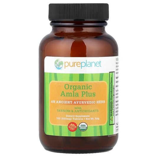 Pure Planet, Organic Amla Plus, 100 Tablets - Image 1