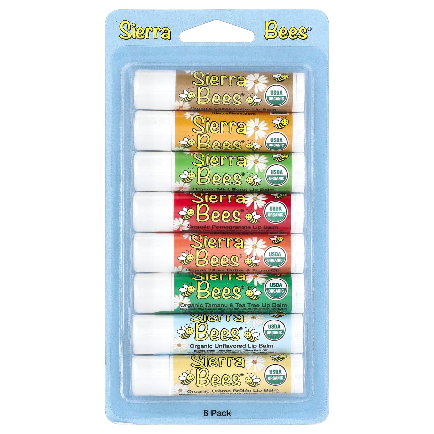 Organic Lip Balm Combo Pack by Sierra Bees - 8 Count - Image 2