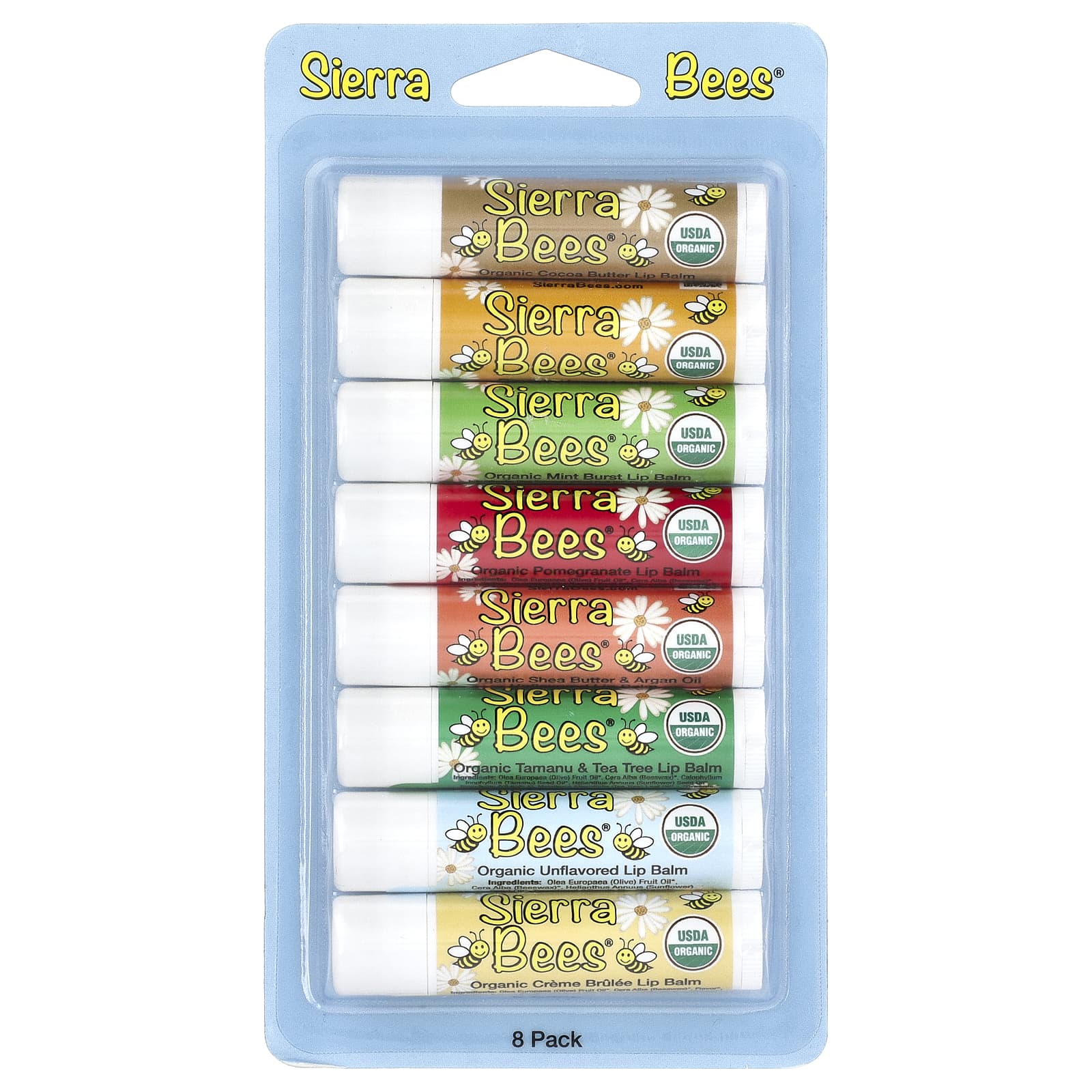 Organic Lip Balm Combo Pack by Sierra Bees - 8 Count - Image 2