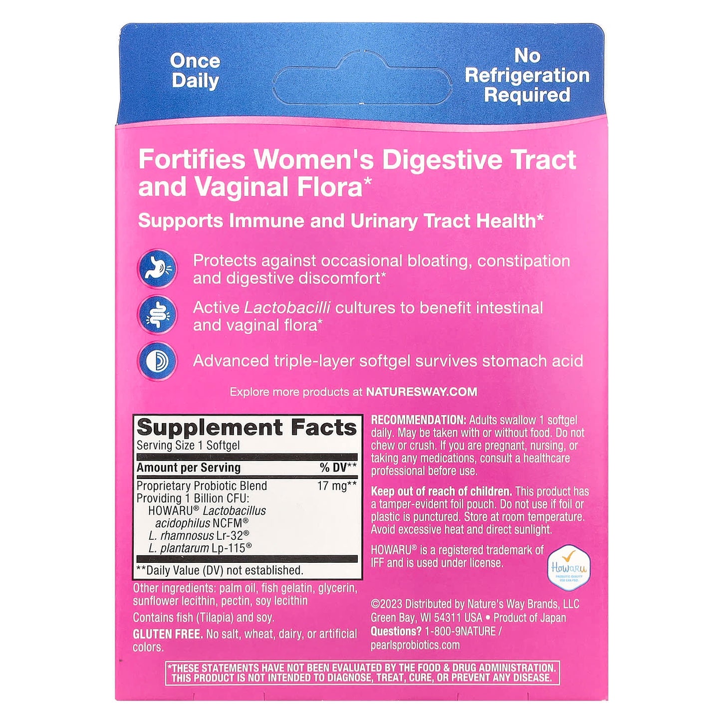 Nature's Way, Women's Probiotic, 1 Billion Cultures, 90 Softgels - Image 2