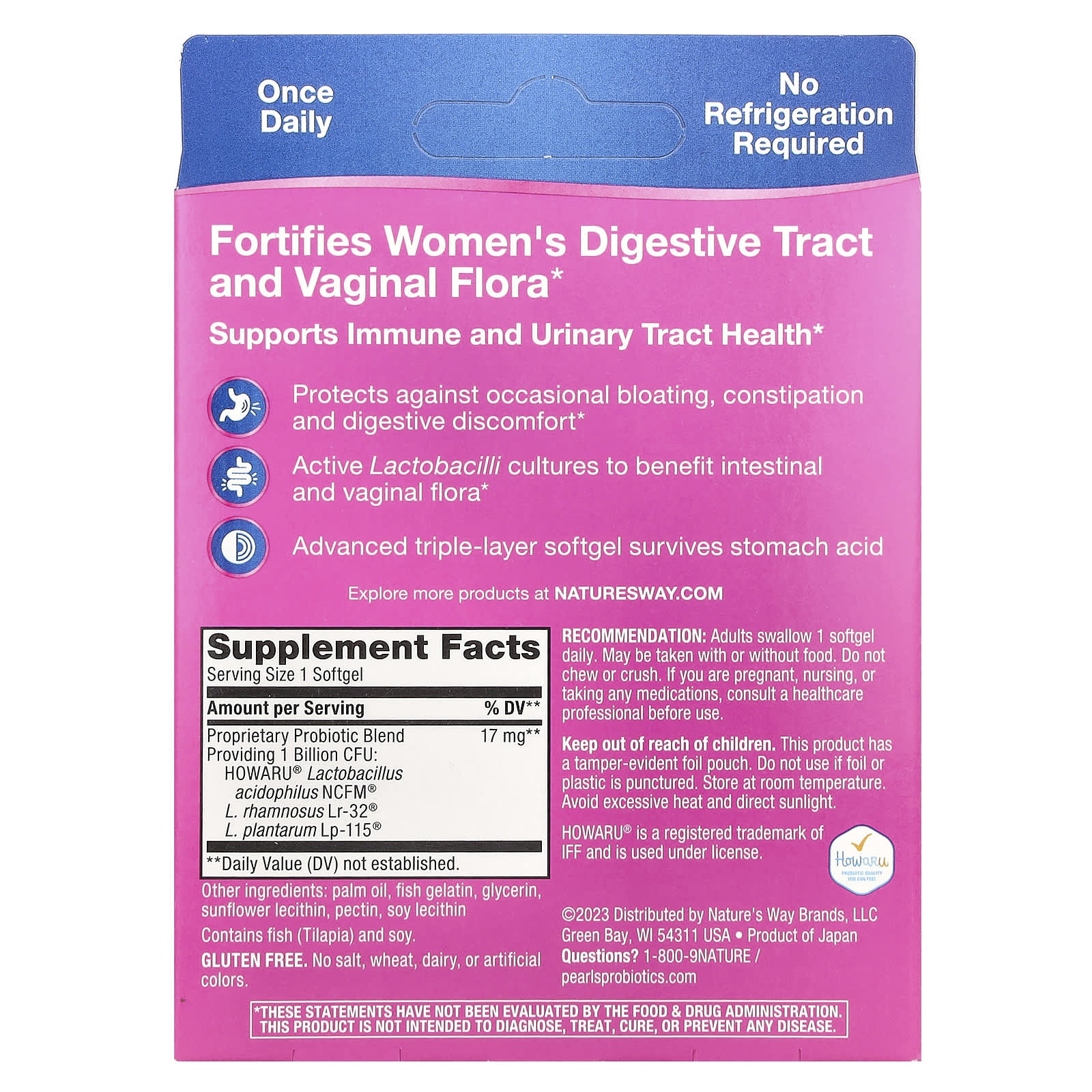 Nature's Way, Women's Probiotic, 1 Billion Cultures, 90 Softgels - Image 2